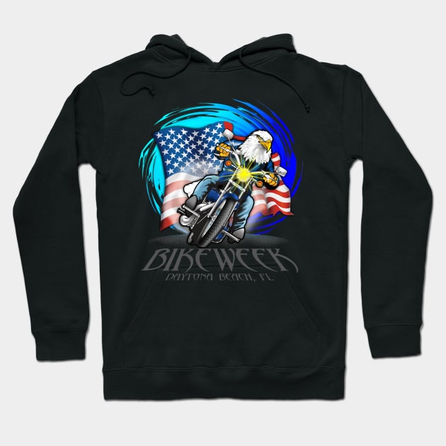 Bike Week Hoodie by the Mad Artist